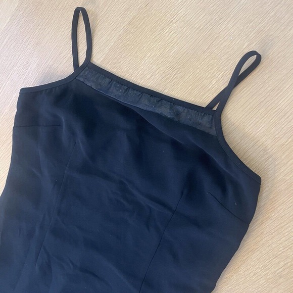 Women's Joseph Ribkoff Size 14 LBD Black Fringe Beaded Dress Sleeveless Cocktail - Picture 3 of 11